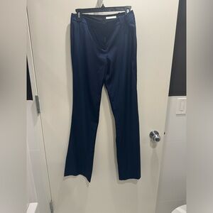 HUGO BOSS navy straight leg mid waist pants NWT